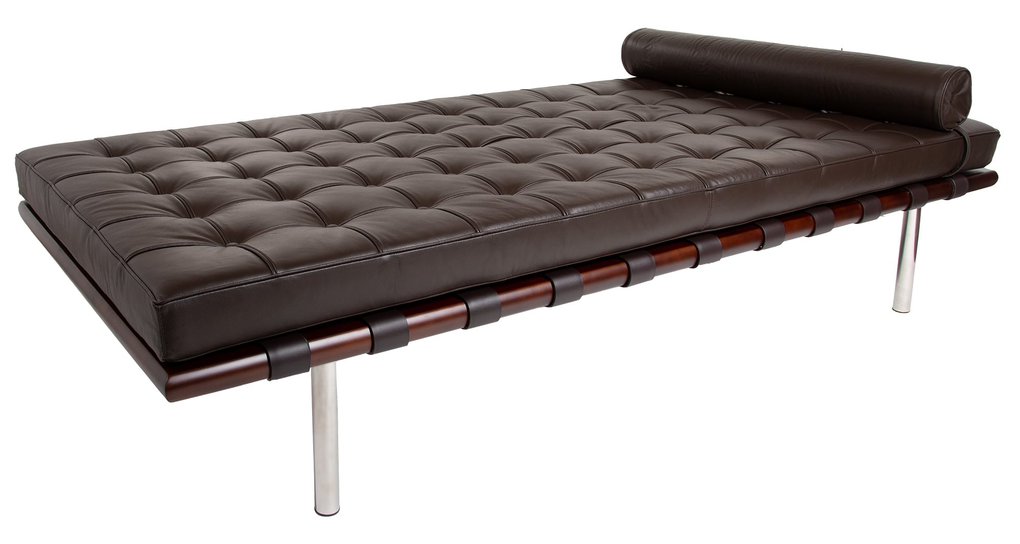 Ludwig Mies vd Rohe style, Daybed Barcelona Pavillion dark brown