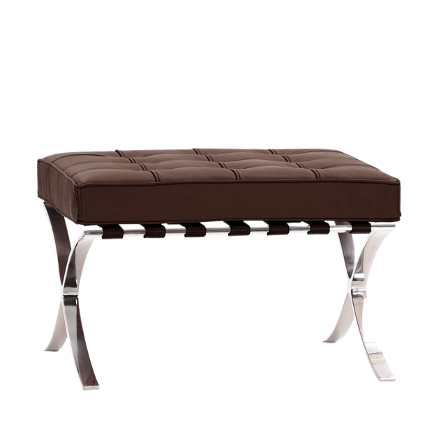 Ludwig Mies vd Rohe style, Ottoman Barcelona Pavillion brown