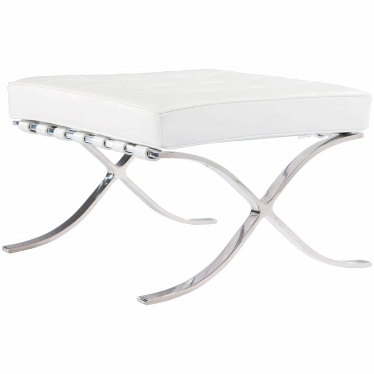 Ludwig Mies vd Rohe style, Ottoman Barcelona Pavillion white