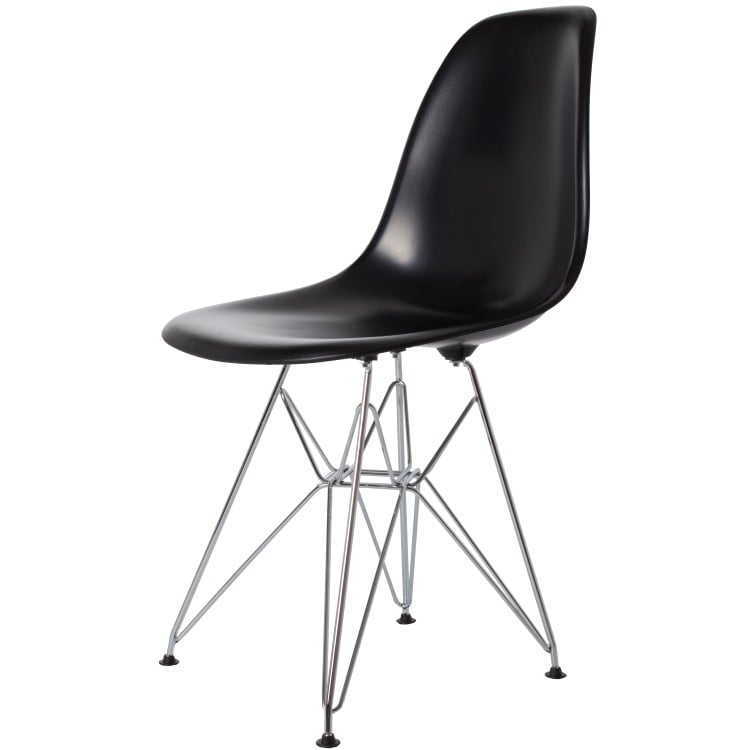 Charles Eames style, Dining chair DSR ABS black