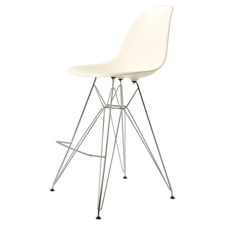Charles Eames style, Barstool DSR matte PP cream