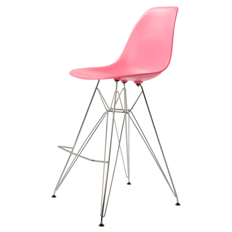 Charles Eames style, Barstool DSR matte PP LIght Pink
