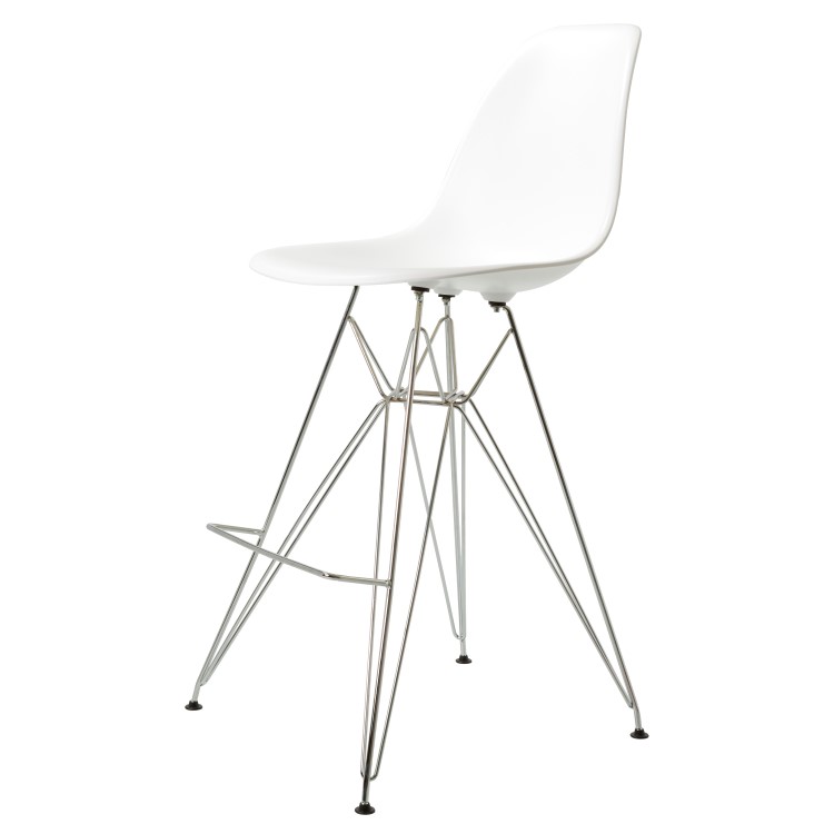 Charles Eames style, Barstool DSR matte PP white