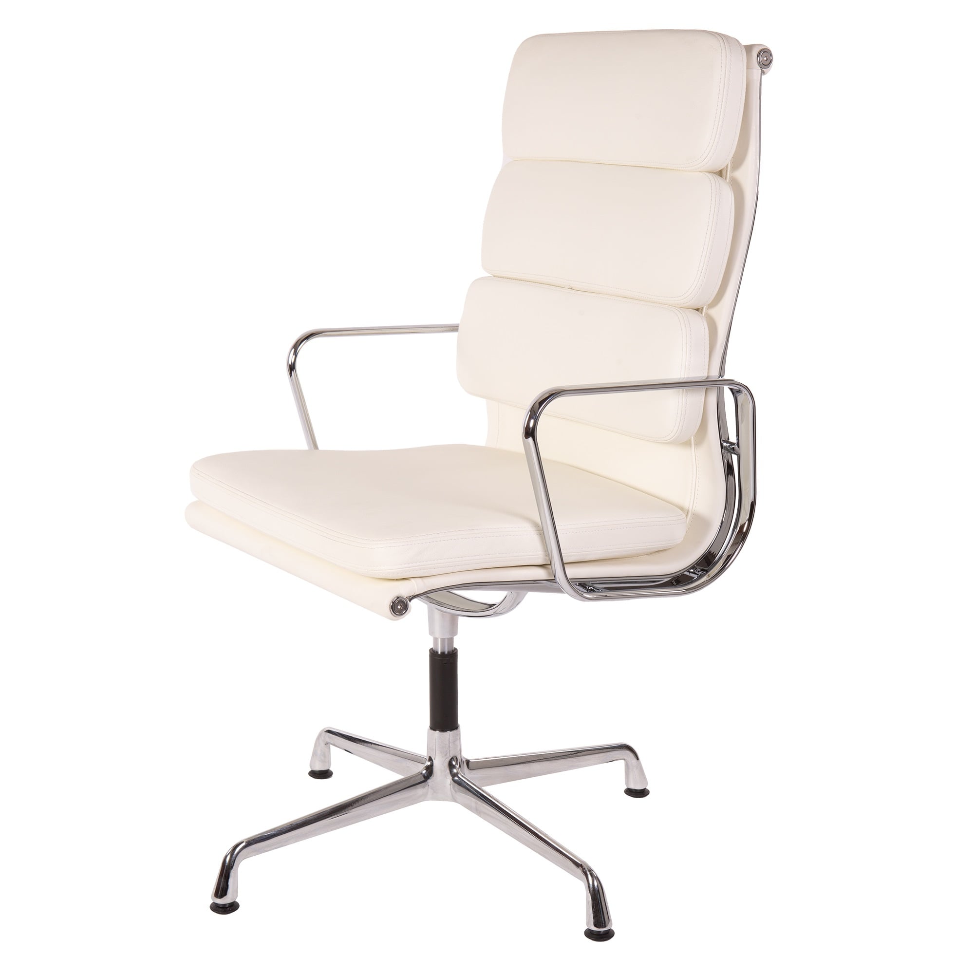Charles Eames style, Conference Chair EA208 High back cream
