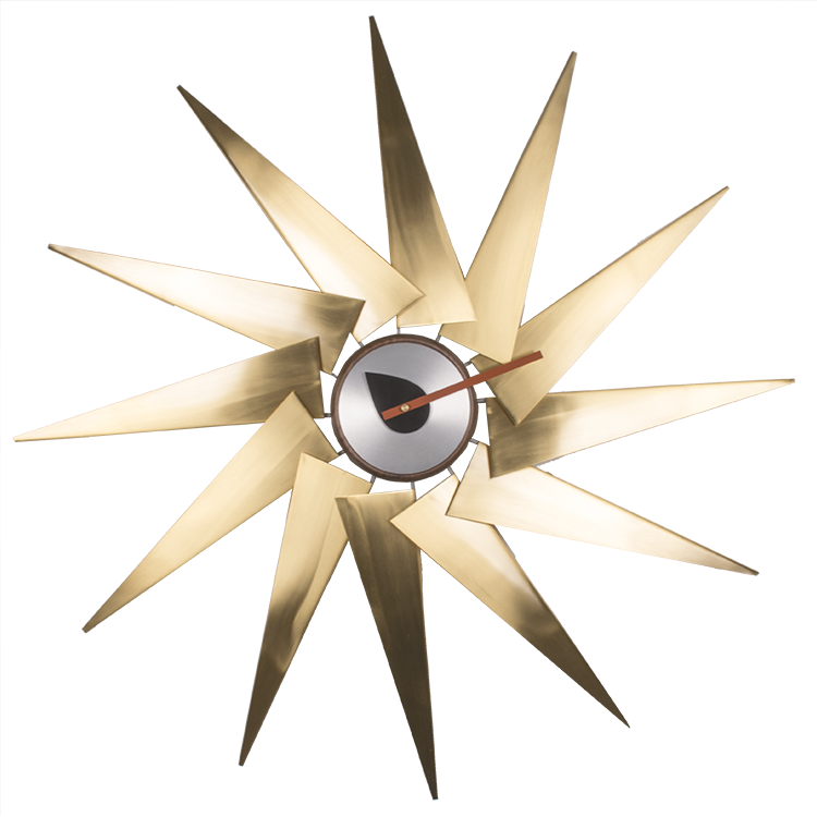 George Nelson style, Wall clock Windmill clock Metal