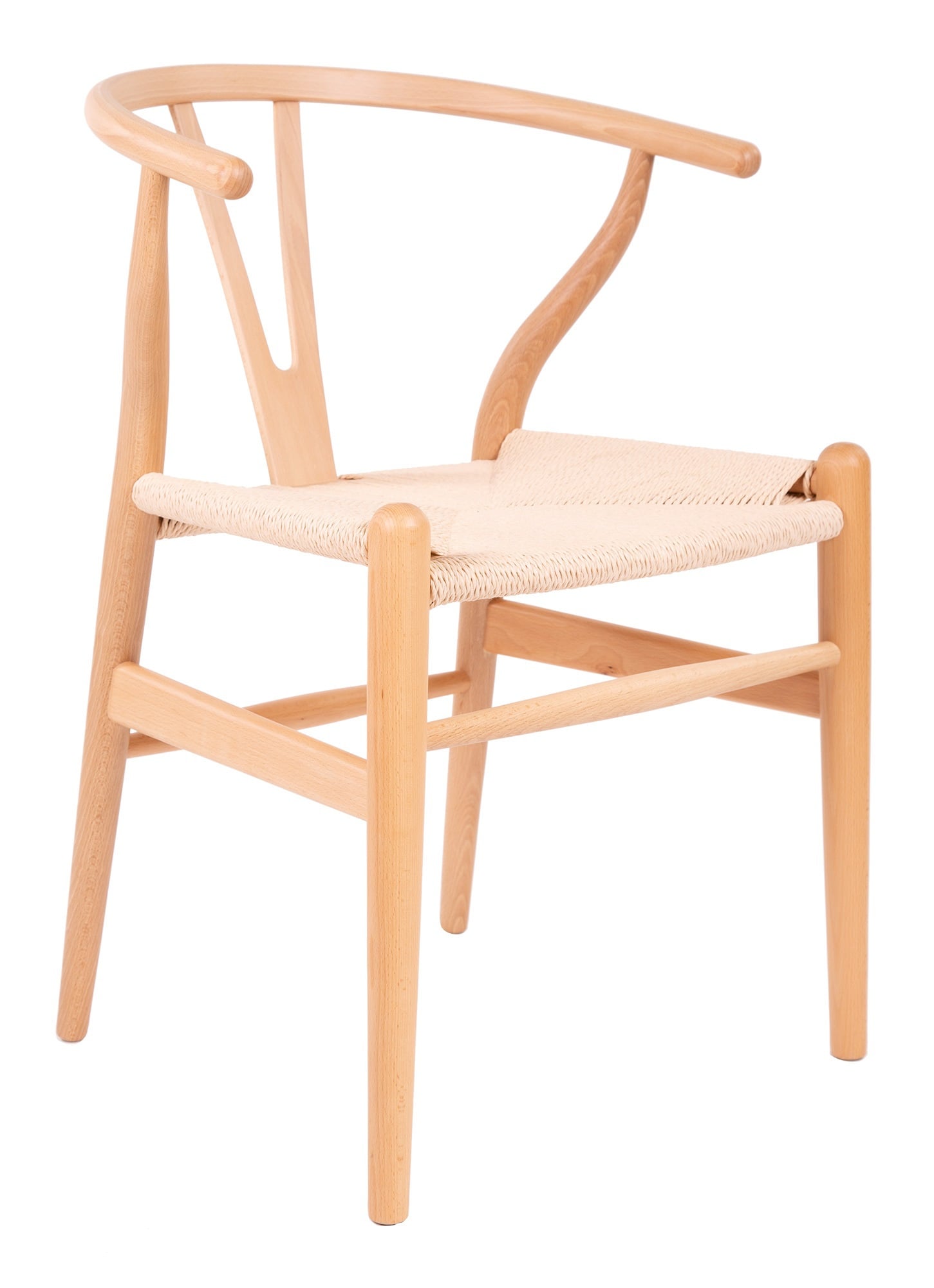 Wegner style, Dining chair Y-chair wishbone CH24 natural natural
