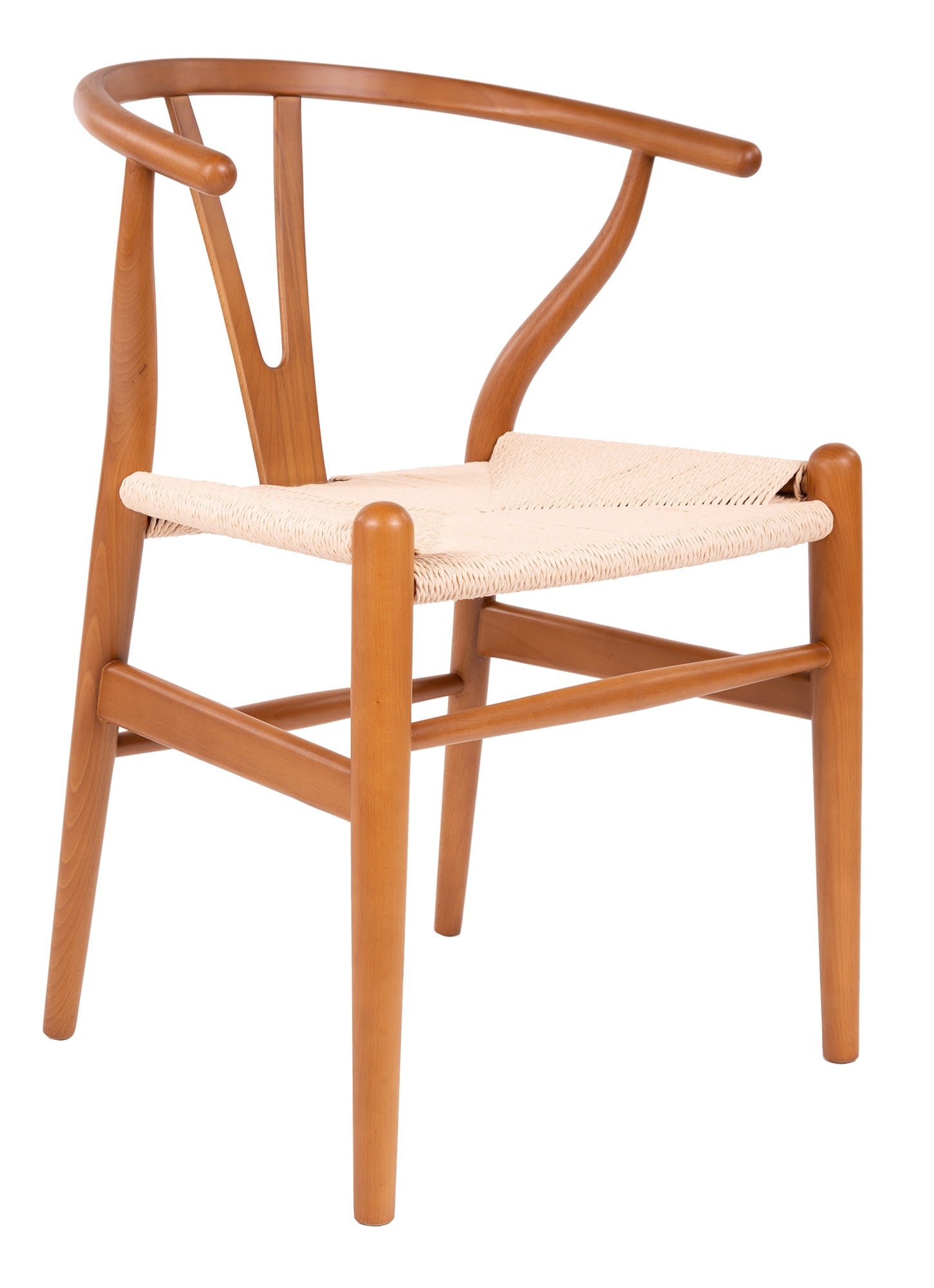 Wegner style, Dining chair Y-chair wishbone CH24 Walnut natural