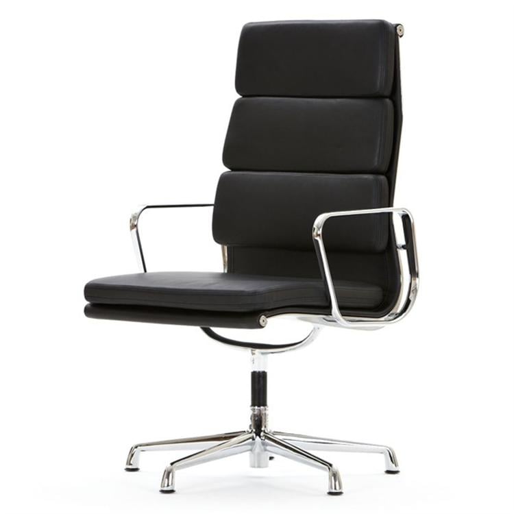 Charles Eames style, Conference Chair EA208 High back black