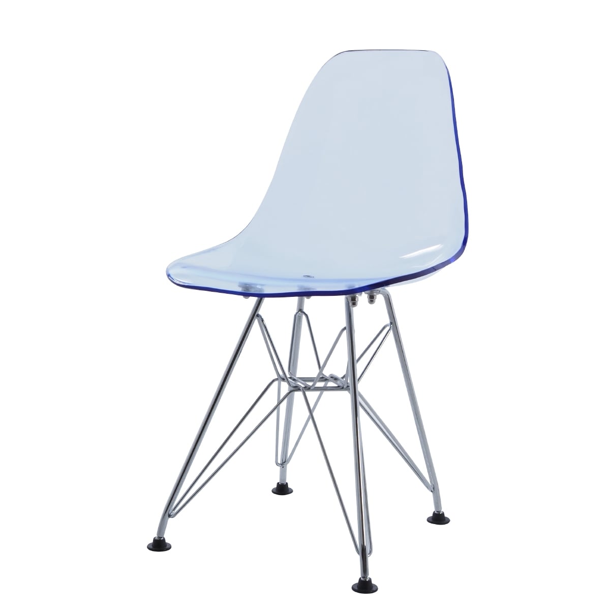 Charles Eames style, Children's chair DSR Junior transparent blue