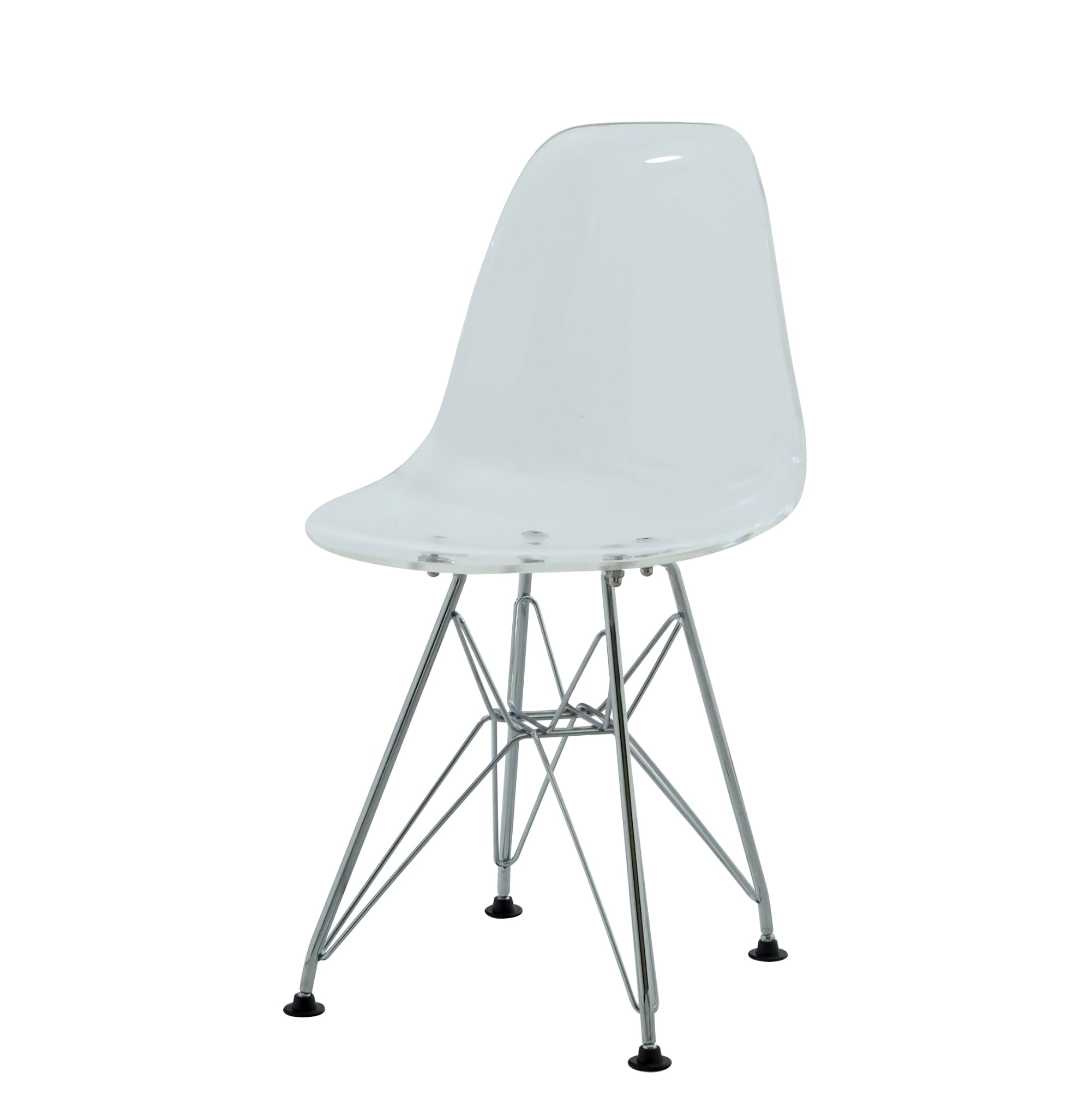 Charles Eames style, Children's chair DSR Junior transparent white