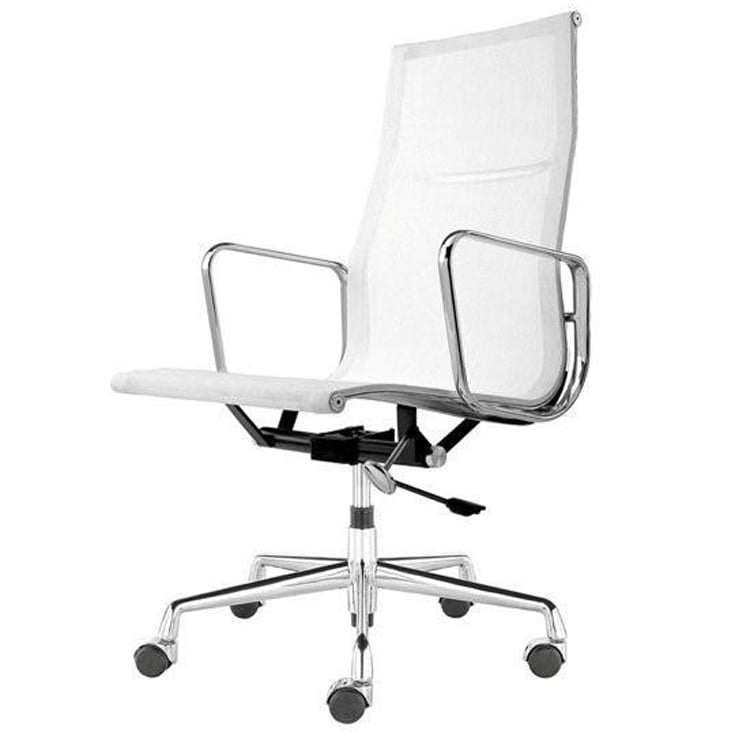 Charles Eames style, Office chair EA119 mesh netweave white