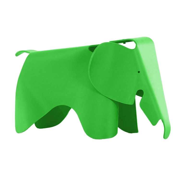Charles Eames style, Elephantchair Elephant Junior Green