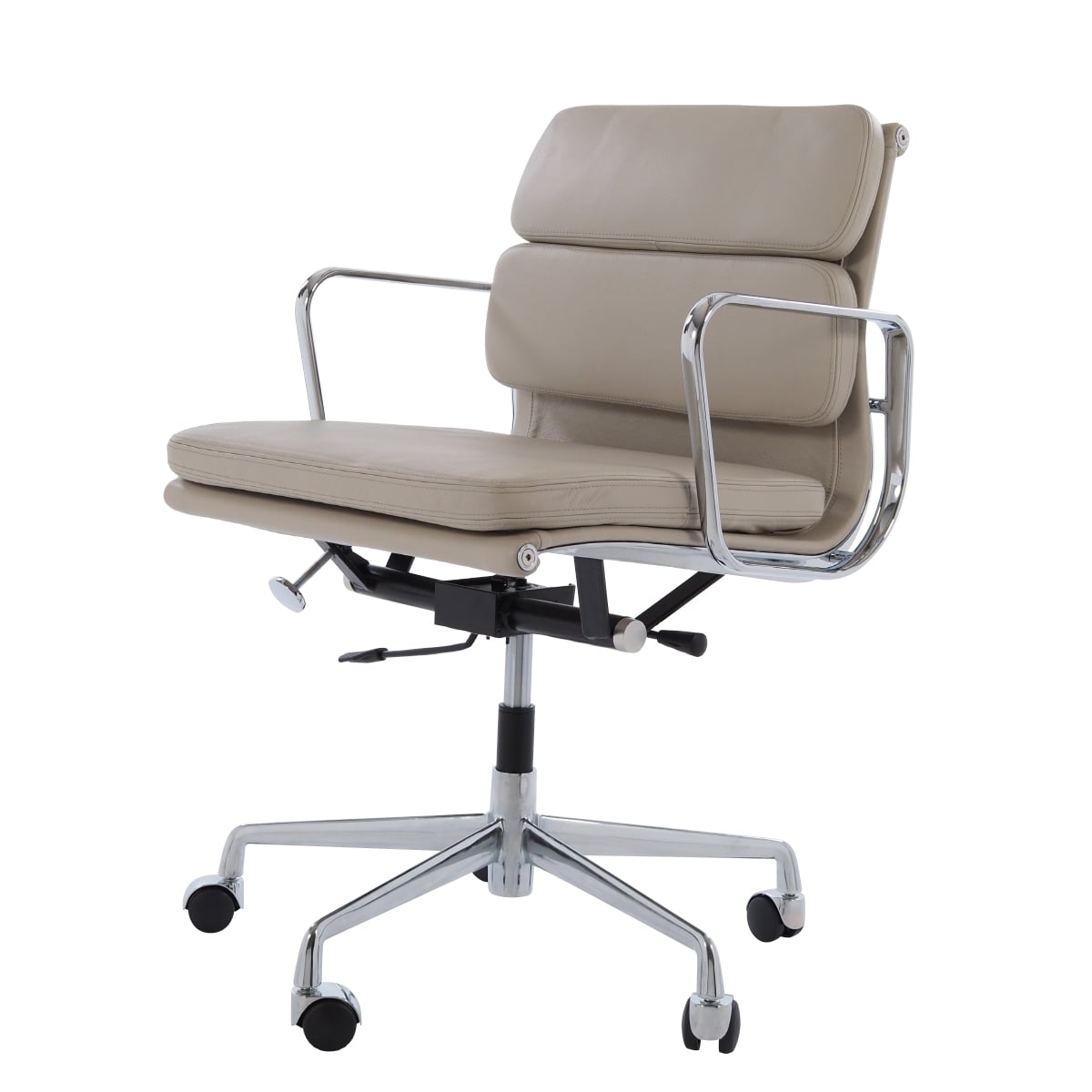 Charles Eames style, Office chair EA217 Leather grey