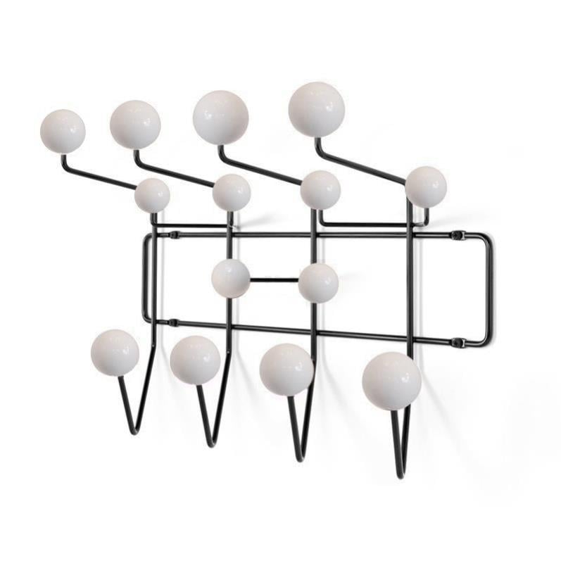 Charles Eames style, Peg Hang it all White with black frame