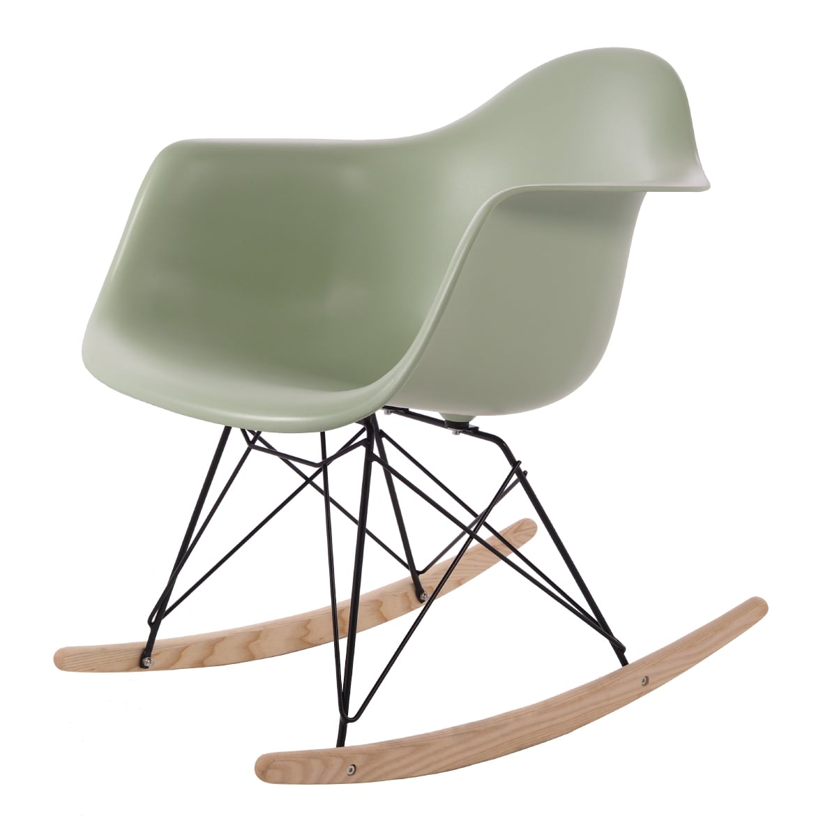 Charles Eames style, Rocking chair RAR Black base PP mint