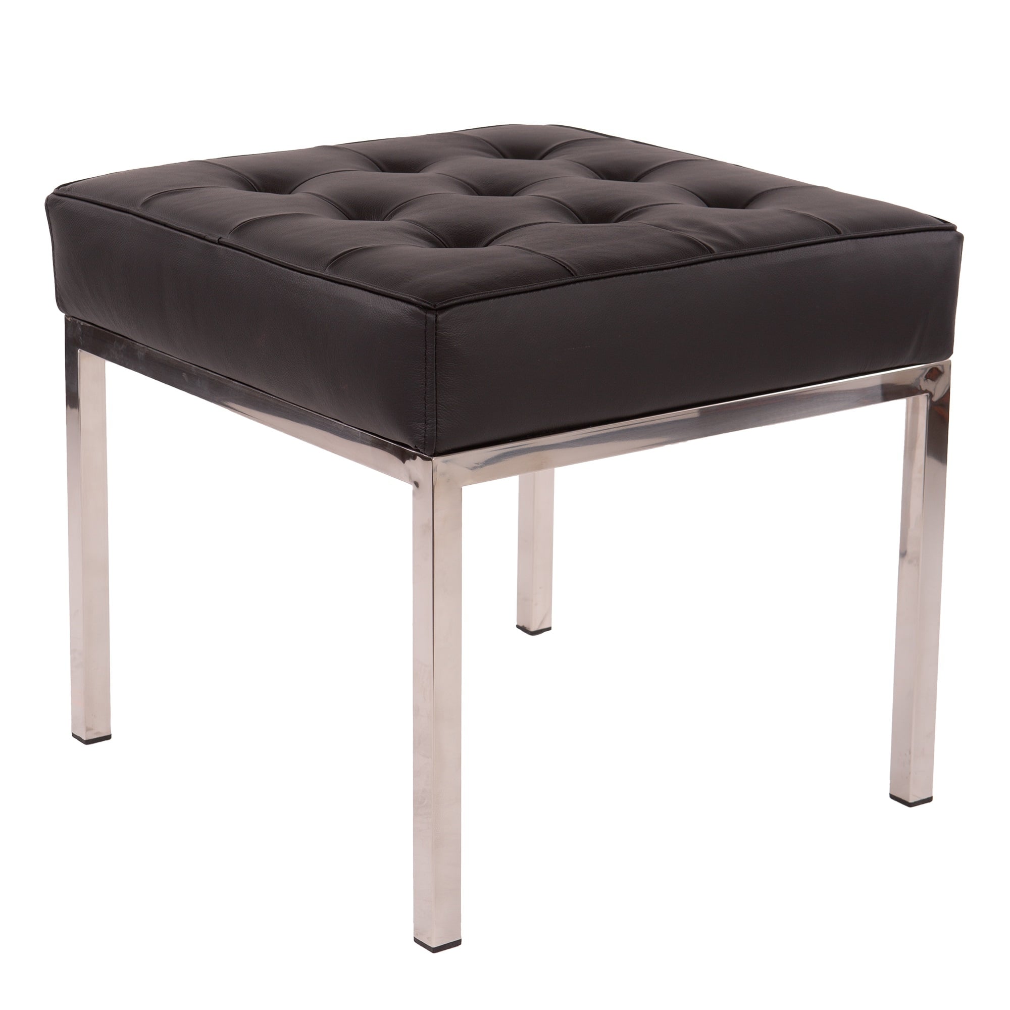 Ludwig Mies vd Rohe style, Footstool Florence black