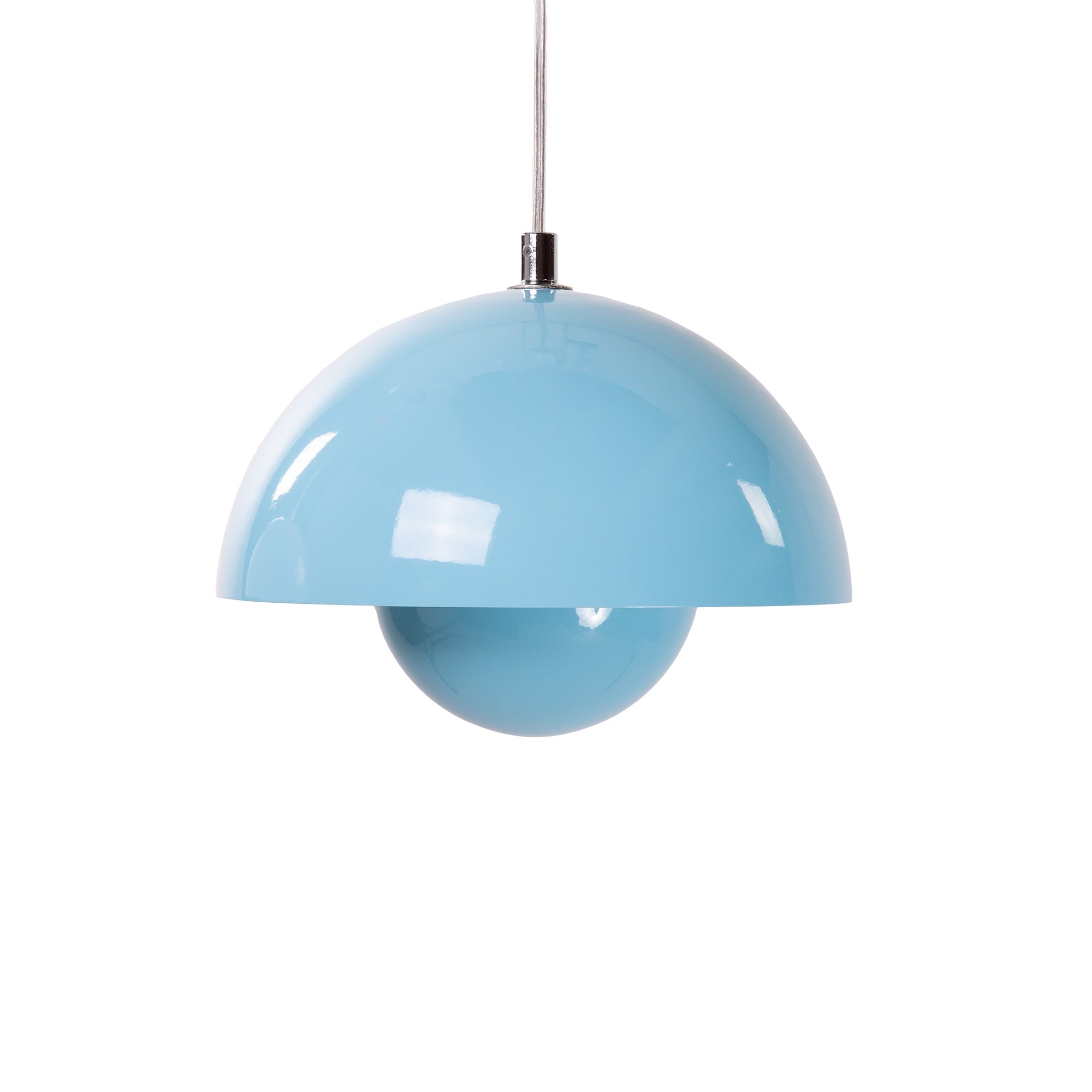Verner Panton style, Pendant light Flower Pot VP1 Light Blue