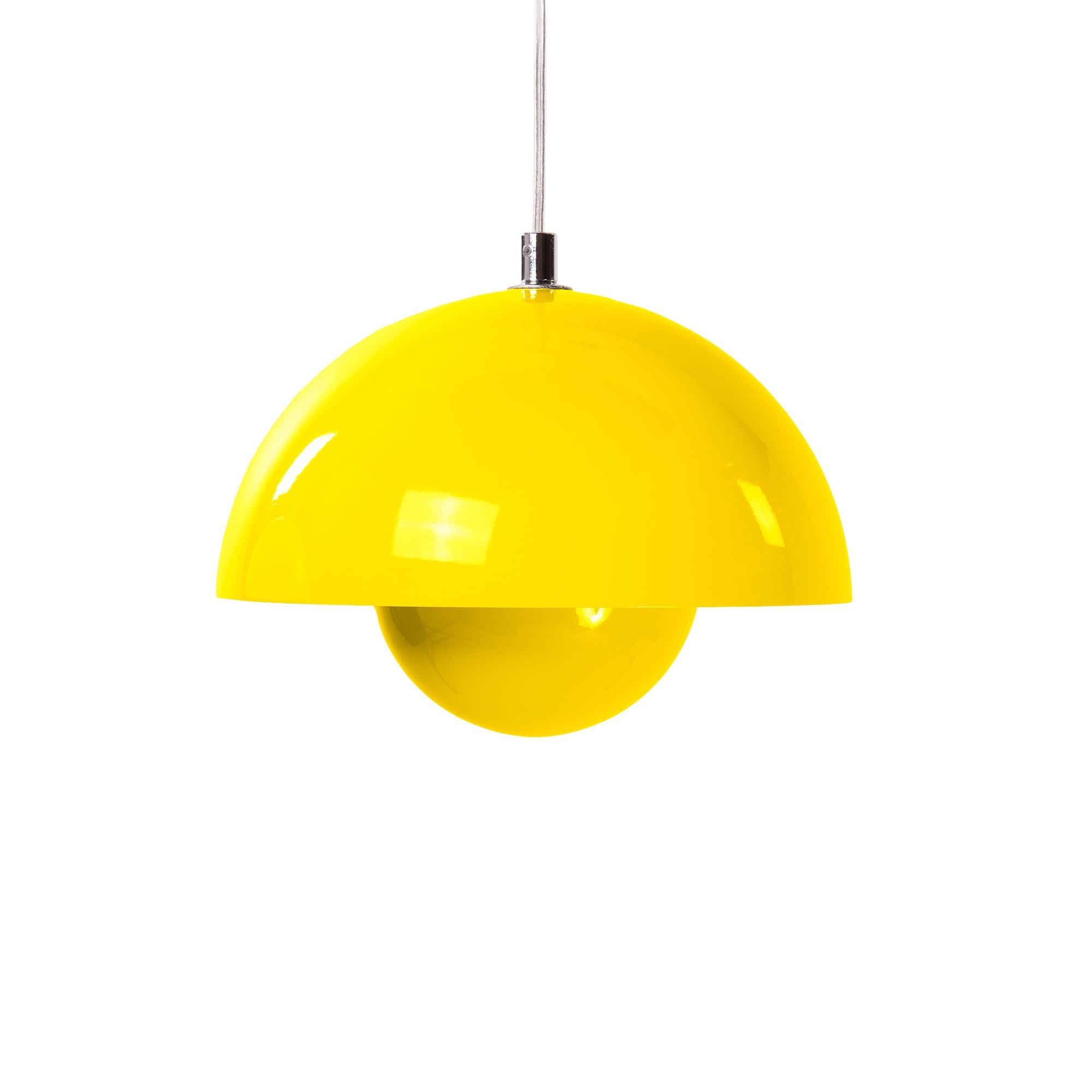 Verner Panton style, Pendant light Flower Pot VP1 yellow