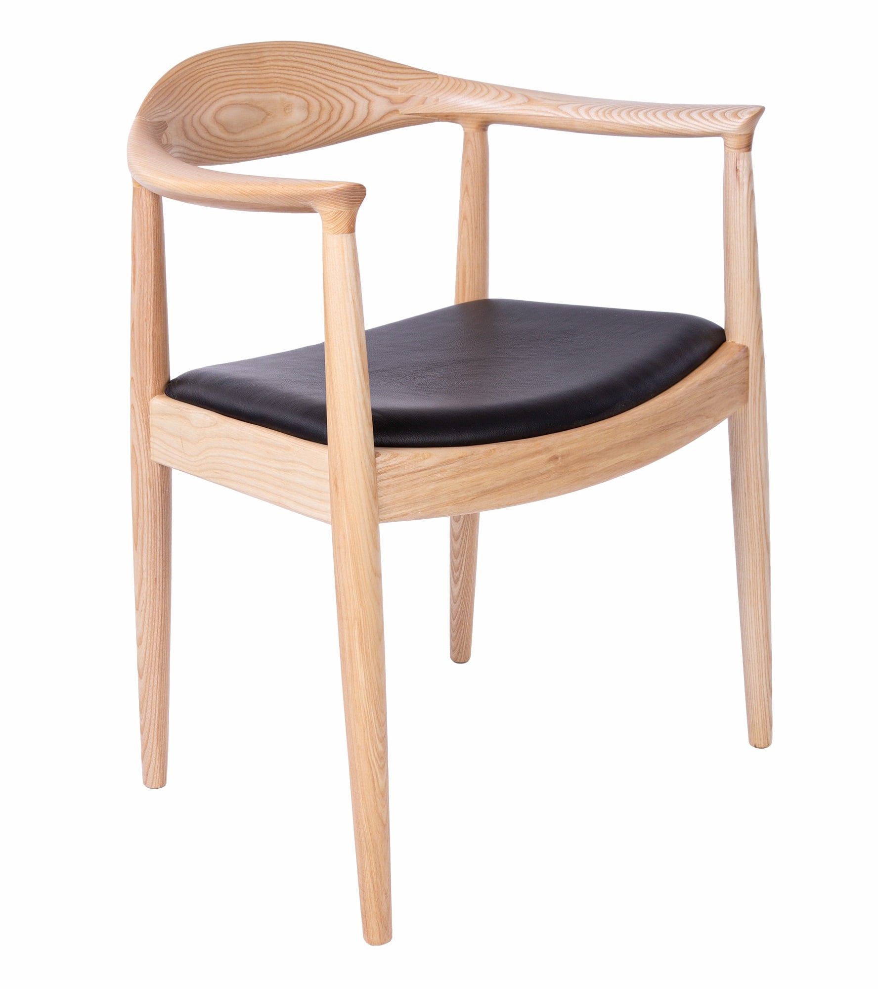 Wegner style, Dining chair kennedy chair Leather ash