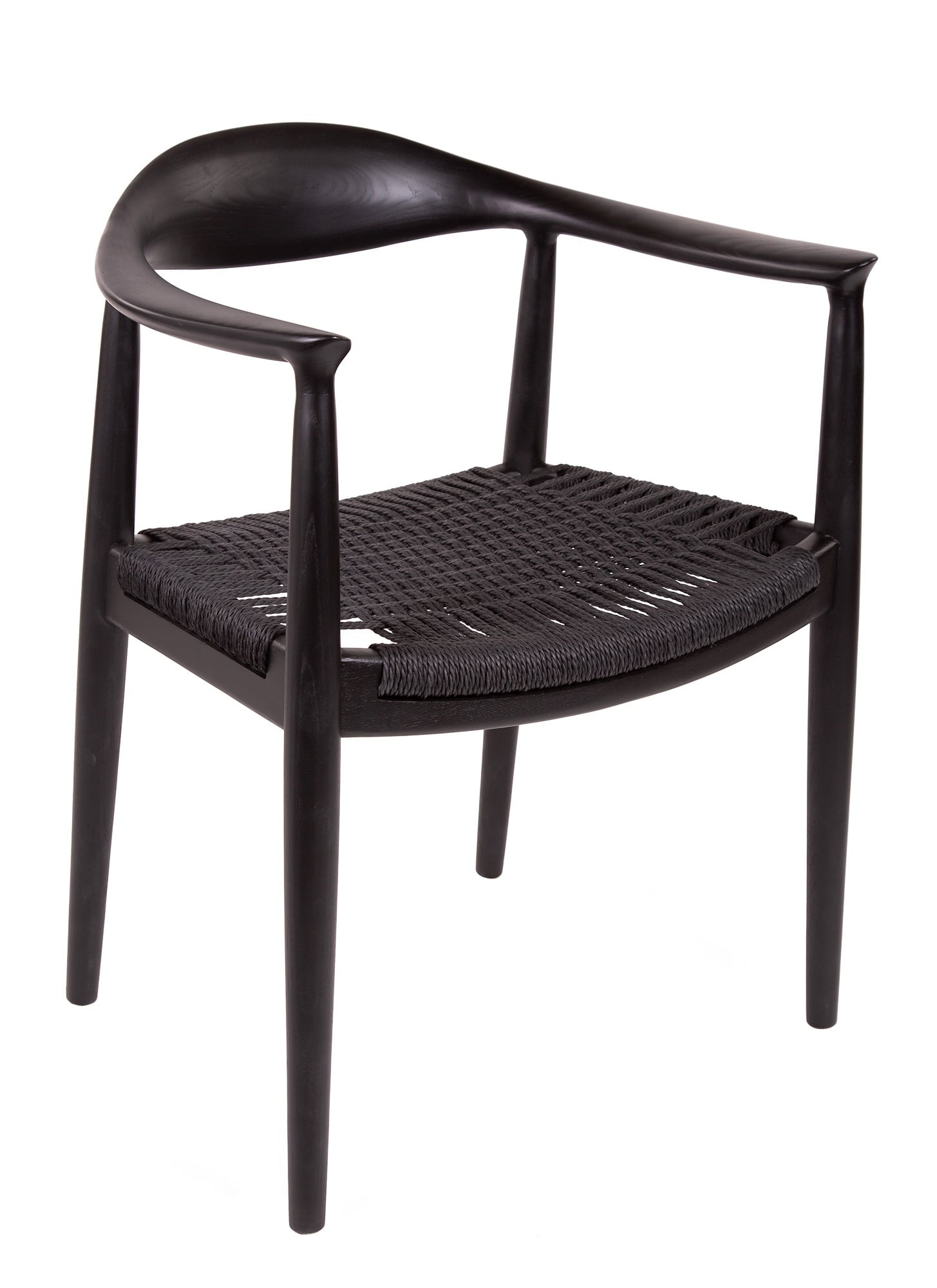 Wegner style, Dining chair kennedy chair black black