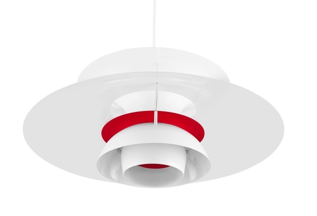 Poul Henningsen style, Pendant light DPH50 Pendant white