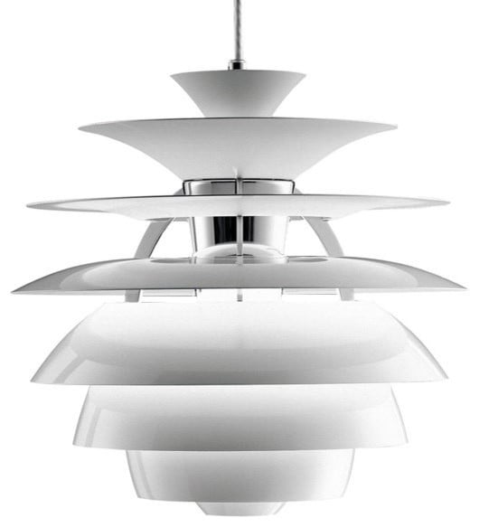 Poul Henningsen style, Pendant light Snowball white