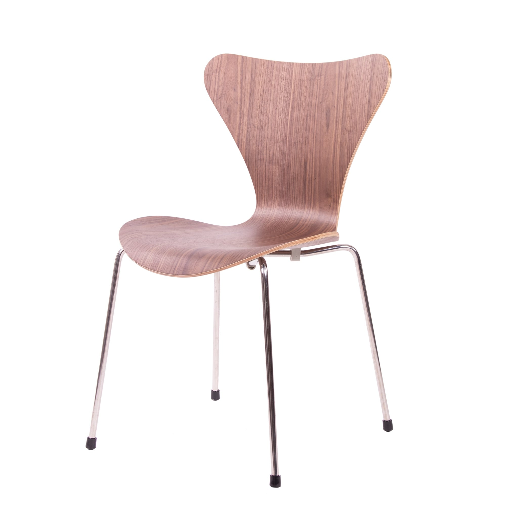 Arne Jacobsen style, Dining chair butterfly series Walnut