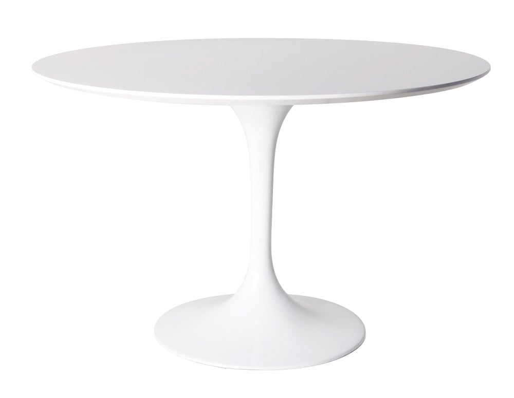 Eero Saarinen style, Dining table Tulip Table 100cm White (Matt)