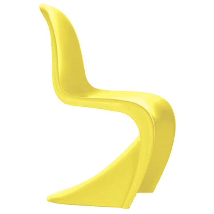 Verner Panton style, Dining chair Panton S-seat glossy yellow