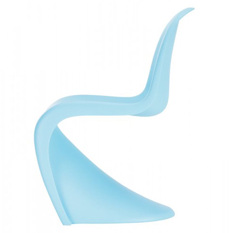 Verner Panton style, Children's chair Panton S-seat glossy Light Blue