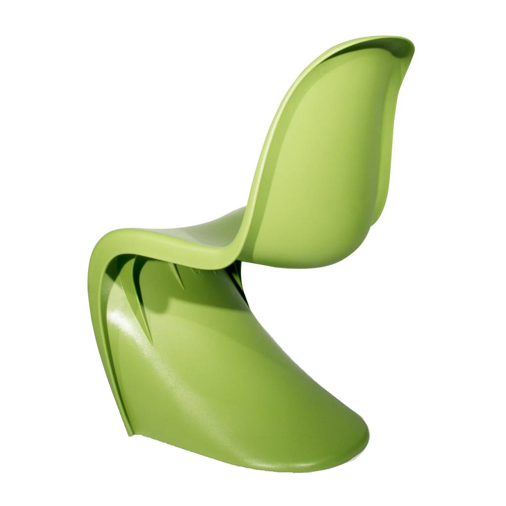 Verner Panton style, Children's chair Panton S-seat glossy Lightgreen