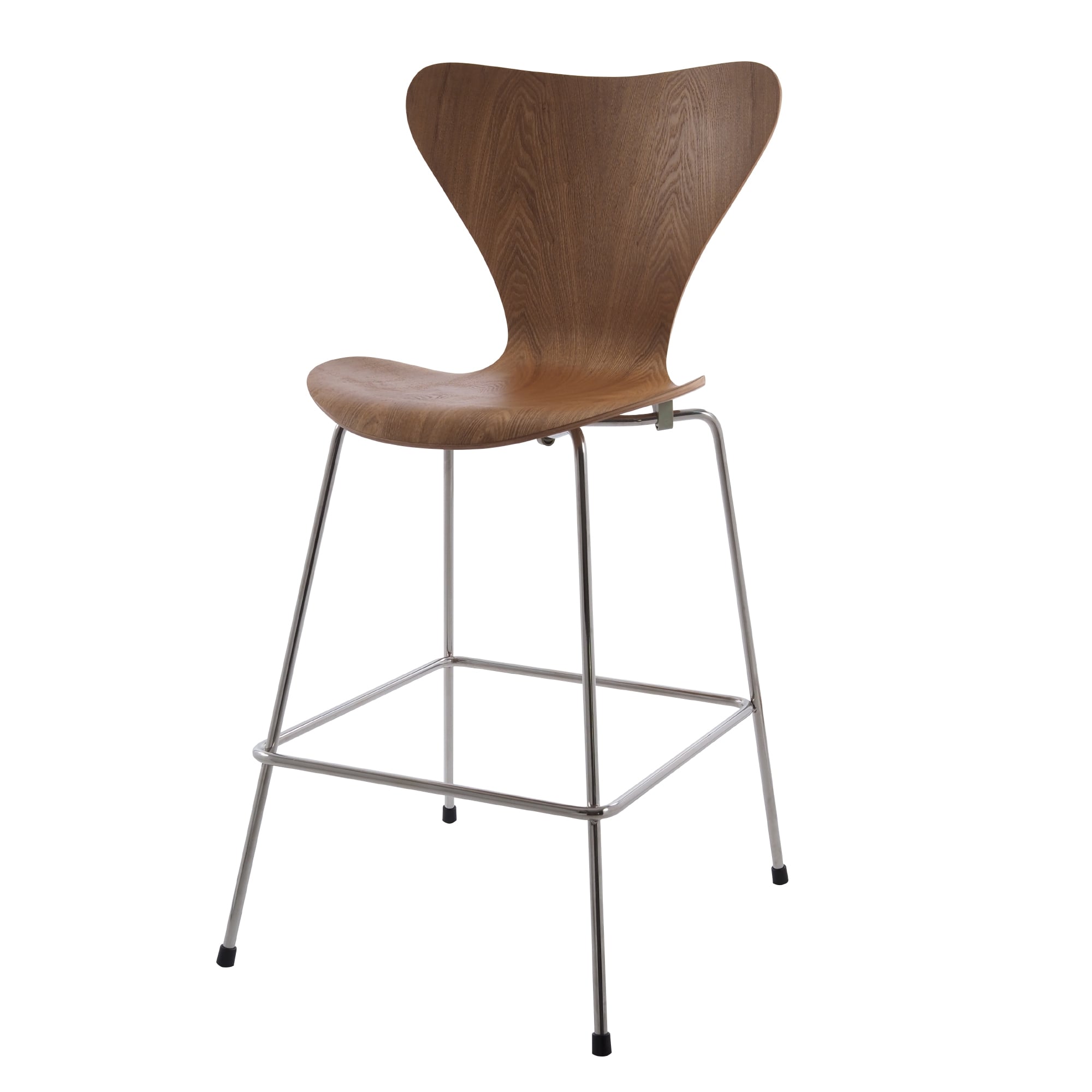 Arne Jacobsen style, Barstool Butterfly series 66cm ash