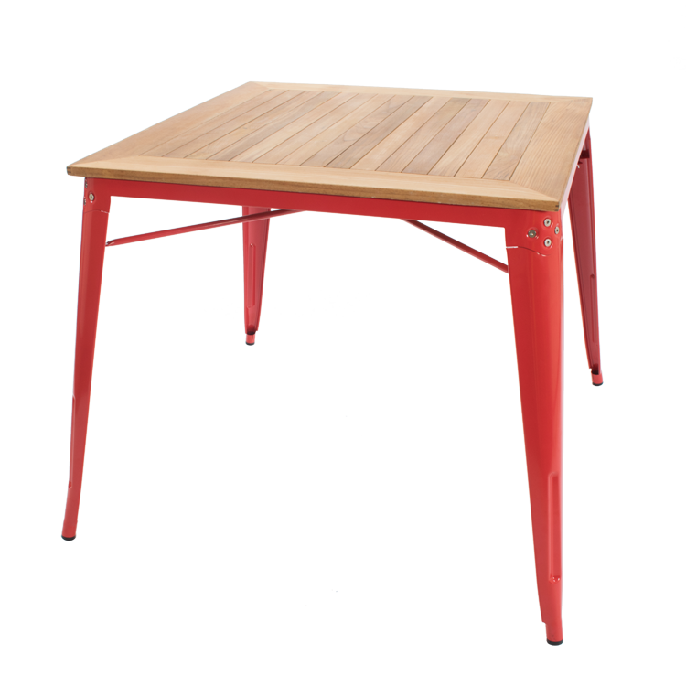 Xavier Pauchard style, Dining table Tolix style outdoor table Dining table red