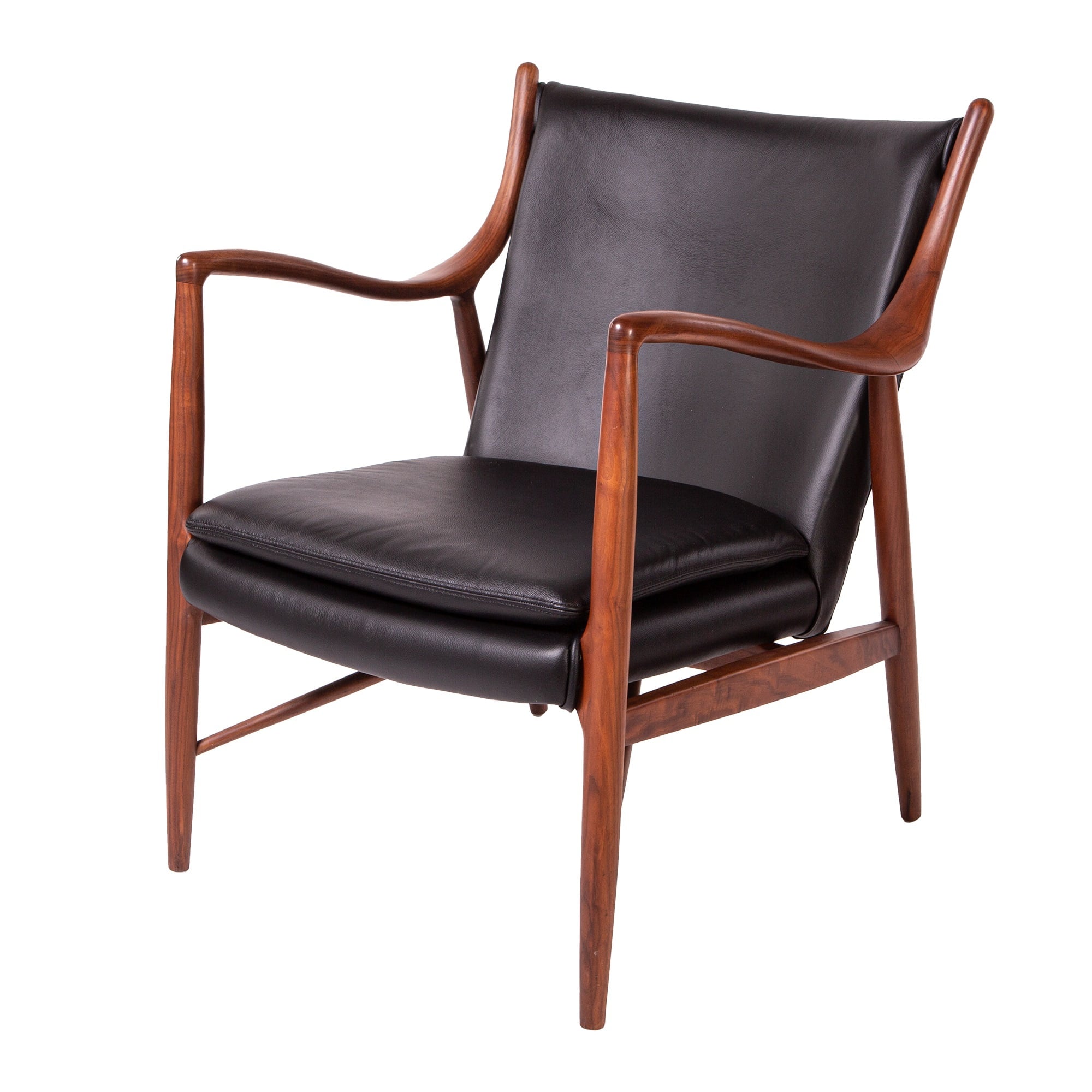 Finn Juhl style, Lounge chair 45 chair black